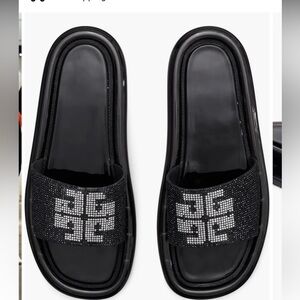 Tory Burch Crystal Jelly Bubble Slides